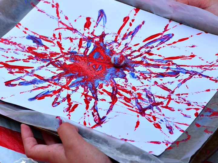Image for Fireworks Marble Painting Craft Easy and Fun Activity for Kids