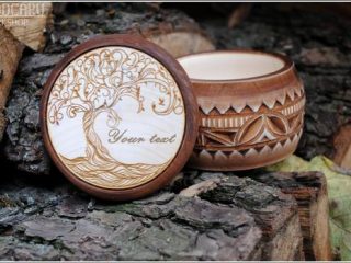 Image for Tree of life handmade Wooden jewelry box 