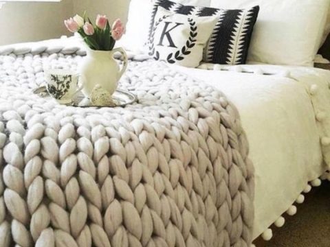 Image for Chunky knit blanket- one of the most popular gifts of the season!