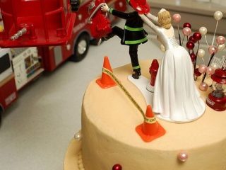 Image for Wait! Don't leave without me Firefighter Cake