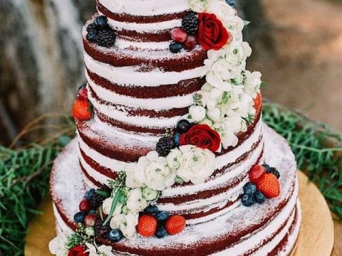 Image for A thin red line cake- with white coloring (instead of black) to signify life and hope 