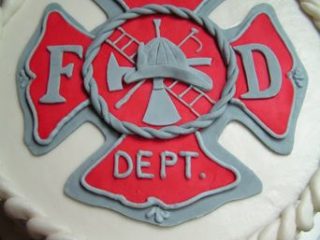 Image for More of a traditional Maltese Firefighter Cake, it's another subtle option to honor firefighters without all the fanfare