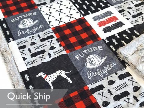Image for Firefighter Baby Blanket 